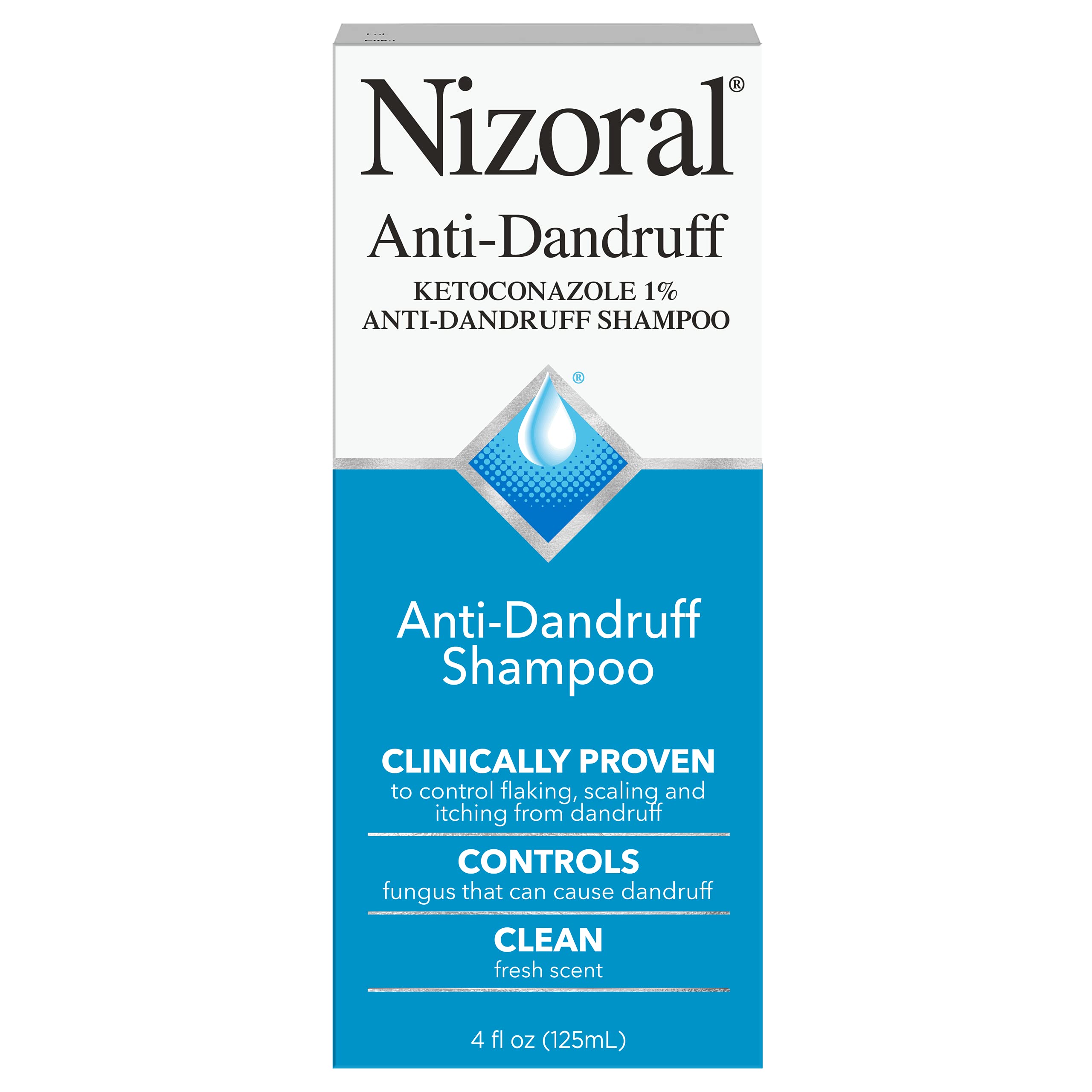 Nizoral AD AntiDandruff Shampoo, Fresh, 4 Fl Oz
