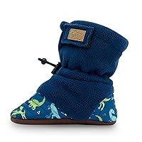 Fleece Shoes for Toddler Girls and Boys, Adjustable Soft Sole Booties