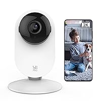 Pro 2K Home Security Camera, 2.4Ghz Indoor Camera with Person, Vehicle, Animal Smart Detection, Phone App for Baby, Pet, Dog Monitoring, Compatible with Alexa and Google Assistant
