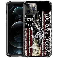 DJSOK Case Compatible with iPhone 12 Mini Case, Classic Independent American Flag 1776 We The People Case for iPhone Mini Cases for Men Women Fans,Anti Scratch and Shockproof Phone Protective case