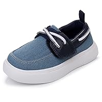Toddler Boys & Girls Hook and Loop Boat Shoes Lace Up Loafers (Toddler/Little Kid)