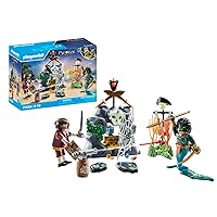 Playmobil 71420 Pirates: Treasure Hunt, an exciting Underwater World with a Pirate and an EEL Man, Fun Imaginative Role Play, playsets Suitable for Children Ages 4+