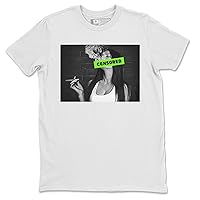 Censored 6 Retro Electric Green Black Design Sneaker Matching T-Shirt