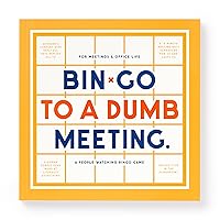 Brass Monkey Bin-go to A Dumb Meeting – Game Book with Perforated People-Watching Bingo Cards for Office Meetings and Cubicle Life
