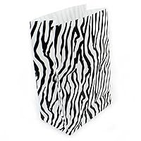 Paper Zebra Print Plastic Bags (10-Pack) (11