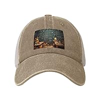 Snapback Trucker Hats School Math Cowboy Baseball Caps Adjustable Blank Mesh Ball Caps for Men Women