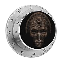 Kitchen Timer Bronze Skull Magnetic Countdown Clock for Cooking Teaching Studying