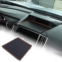 Cell Phone Anti Slip Pad for Car Set of 1PCS Compatible with 2018-2023 Subaru Crosstrek/Impreza/XV,2018-2023 Subaru Forester Accessories Orange Dashboard Mats