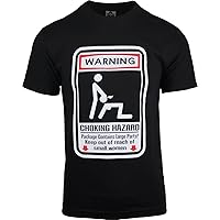 ShirtBANC Warning Choking Hazard Sexually Explicit Mens Shirt