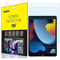 2 Pack - Blue Light Blocking Screen Protector Film for iPad 10.2’’ Tablet (2021/2020/2019, 9th/8th/7th Gen), Anti-Blue Light Anti-Glare iPad 10.2inch Tablet Screen Protector Anti-Fingerprint Bubble