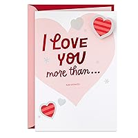 Hallmark Funny Anniversary Card, Love Card, Romantic Birthday Card (I Love You More Than Fill in the Blank Stickers)