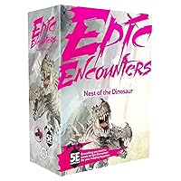Steamforged Epic Encounters: Nest of The Dinosaur: RPG Fantasy Roleplaying Tabletop Game with Huge Boss Miniature, Two Sided Game Mat, & Game Master Adventure Book with Monster Stats, 5E Compatible
