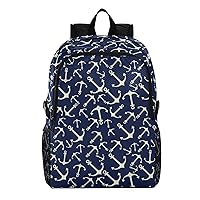 ALAZA Marine and Nautical Anchor Packable Travel Camping Backpack Daypack