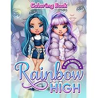 Coloring Book For Kids: New Edition High-Quality Fashion Teen Coloring Book For Girls Ages 4-8, 8-12, Women Adults