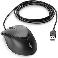 HP 1JR32AA Premium - Mouse - Right and Left-Handed - Laser - 3 Buttons - Wired - USB - for EliteBook 1040 G4, MX12, ProBook 640 G4, 650 G4, ProDesk 600 G4, Stream Pro 11 G4