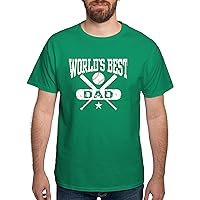 CafePress World's Best Baseball Dad Dark T Graphic Shirt