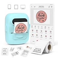 MARKLIFE Label Maker Machine with Tape Barcode Label Printer - Mini Portable Bluetooth Thermal Labeler for Address Clothing Jewelry Retail Barcode Small Business Home Office Compatible Phones &PC