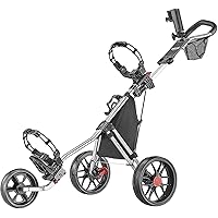 CaddyLite 11.5 V3 3 Wheel Golf Push Cart - SuperLite Deluxe, Lightweight, Easy To Fold Caddy Cart Pushcart