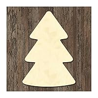 3 Pcs Blank Wood Slice Cutout, Xmas Tree Hanging Wood Slices for Kids DIY Wood Sign, Christmas Tree Shape Design Wood Craft Unfinished for Christmas Holiday Gifts Man Cave