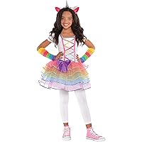 amscan Rainbow Unicorn Costume -Small 4 to 6-Multicolor-1 Set