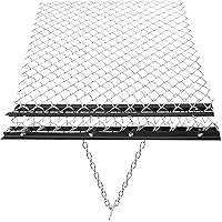 VEVOR, 4' x 5' ATV Chain, UTV Tractor Attachments Drag Mat for Landscape Leveling or Sod Prepping, Durable Harrow Rake Grader for Gravel Driveway, Farm, Garden, Field, Black