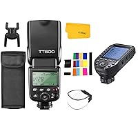 Godox TT600 Camera Flash Speedlite, Master/Slave Function, GN60 Built-in 2.4G Wireless X System 1/8000s HSS Flash with Godox XProII-C TTL Wireless Flash Trigger Compatible for Canon Camera