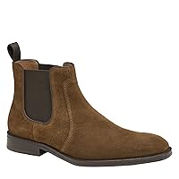 Johnston & Murphy Men’s Meade Chelsea Boot | Dress Boots for Men | Italian Leather Shoes | Leather & Rubber Sole | Removable, Molded Cushioned Insole