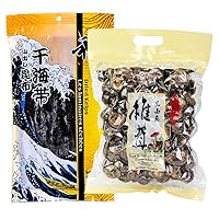 ONETANG Dried Mushrooms 16 oz and YUHO Kombu Dried Seaweed 14.10 Oz