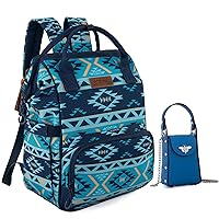 Montana West X Wrangler Backpack Diaper Bag and Crossbody Cell Phone Purse