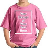Custom Shirt for Kids - Design Your own t-Shirt - Youth Boys Girls Personalized Image Photo Text Jersey tee Front/Back Print
