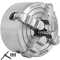 Vevor K72-100 Lathe Chuck 4 Inch 4-Jaw,Lathe Chuck Independent Reversible Jaw,Metal Lathe Chuck Turning Machine Accessories,for Lathes Machine - Amazon.com