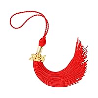 2024 Graduation Tassel, 2024 Graduation Cap Tassel, 2024 Tassel Graduation, Graduation Tassel 2024 with 2024 Year Gold Date Charms for Graduation Cap, Charm Ceremonies Accessories for Graduates, Red