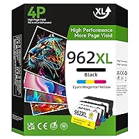 962XL Ink Replacement for HP 962 XL Ink Cartridge Combo Pack Works Well with Officejet Pro 9010, 9012, 9013, 9014, 9015e, 9016, 9018, 9019, 9020, 9025 Printers (Latest Chip)