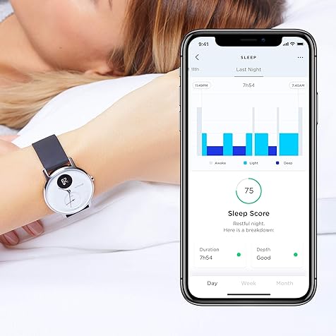 Withings Steel HR Hybrid Smartwatch - Activity, Sleep, Fitness and Heart Rate Tracker with Connected GPS