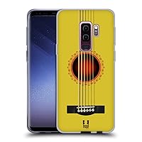 Head Case Designs Yellow Acoustic Guitar Soft Gel Case Compatible with Samsung Galaxy S9+ / S9 Plus