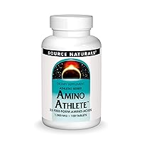 Source Naturals Amino Athlete - 23 Free Form Amino Acids, Athletic Series Dietary Supplement - 100 Tablets