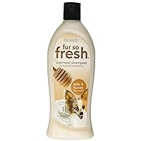 Sergeant’s Fur-So-Fresh Oatmeal Dog Grooming Shampoo for Sensitive Skin, Milk and Honey Scent, Dog Bath Product, 18oz
