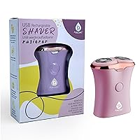 USB Rechargeable Ladies Shaver, Removes Hair Instantly & Pain Free, Perfect Design is Great for Legs, Bikini, Arms and Ankles! (Pink)