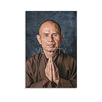 VERITTY Poster of Zen Master Thich Nhat Hanh Painting Portrait Canvas Painting Posters And Prints Wall Art Pictures for Living Room Bedroom Decor 12x18inch(30x45cm) Unframe-style