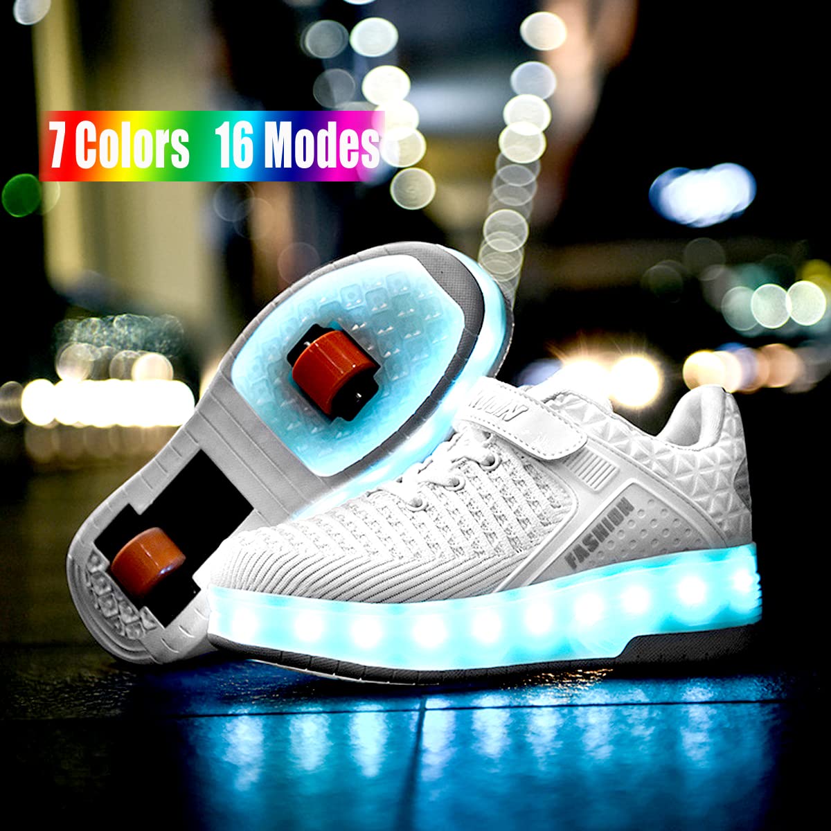 Mua Aikuass USB Chargable LED Light Up Roller Shoes Wheeled Skate Sneaker  Shoes for Boys Girls Kids trên Amazon Mỹ chính hãng 2023 | Giaonhan247