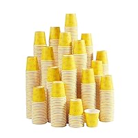 [600 Pack] 3 oz Disposable Paper Cups, Small Bathroom Cups, Mouthwash Cups, Mini Colorful Espresso Cups, Paper Cups for Party, Picnic, BBQ, Travel, Home and Event(PinkYellow)
