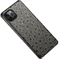 Leather Case for iPhone 14 Pro Max, Genuine Leather Slim Shockproof Case Comfortable Grip Camera Protection Protective Cover for iPhone 14 Pro Max (Color : Grey)