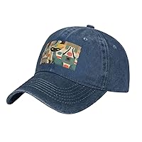 NEZIH Mid-Century Modern Art Cat Print Trucker Sports Hat Soccer Hat Adjustable Baseball Caps Hats Casual Hat Sun Cap
