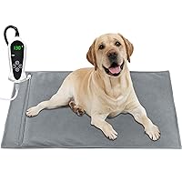Pet Heating Pad Dog Heating Pad Dog Cat Warming Pad Electric Heated Pad for Dogs and Cats Heating Pad Dogs Heated Mat for Dogs Indoor Warming Mat with Auto Power Off (32×20Inch)…