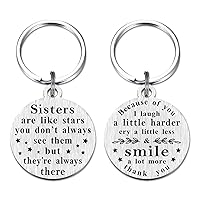 Sister Christmas Keychain Gifts, Best Sister Keychain, Sister Birthday Gifts from Sister, Thank You Sister Present, Appreciation Big Sister Gifts
