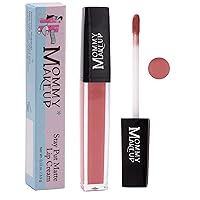 Mommy Makeup Stay Put Matte Lip Cream | Kiss Proof Lipstick in Rosebud (A Dusty Rose) Transfer Proof, Smudge Proof, Waterproof, Non Drying, Long Wear Lipstick