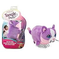 Tangle Pets CUPCAKE THE CAT- The Detangling Brush in a Plush, Great for Any Hair Type, Removable Plush, As Seen on Shark Tank
