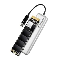 Transcend TS480GJDM855 480GB JetDrive 855 Thunderbolt NVMe PCIe Gen 3x4 Portable SSD Solid State Drive with Enclosure