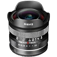 Meike 7.5mm f2.8 Ultra Wide Angle Manual Focus Diagonal Fisheye Lens for Sony E Mount Mirrorless Cameras A6400 A5000 A5100 A6000 A6100 A6300 A6500 A6600