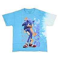 Sonic The Hedgehog 2 Boys' Hands On HIPS Sonic Pose Kids Graphic Print T-Shirt